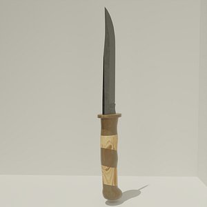 3D knife weapon model
