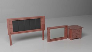 3d model furniture bedroom bed
