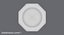 Pewter Dishware Plate 01