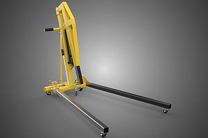 3D ARM FOLDED HYDRAULIC JACK MOBILE ENGINE CRANE HOIST LIFTING SHOP