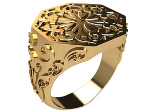 3D old style ring