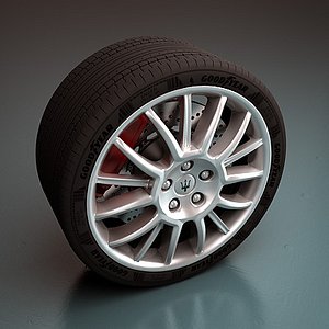 maserati wheel 3d max