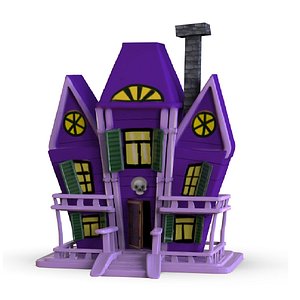 3D model Haunted House Cartoon