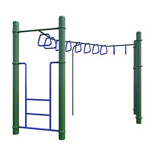 children playground monkey bars 3D model