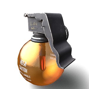 3D model SCIFI Grenade Highly Flamable