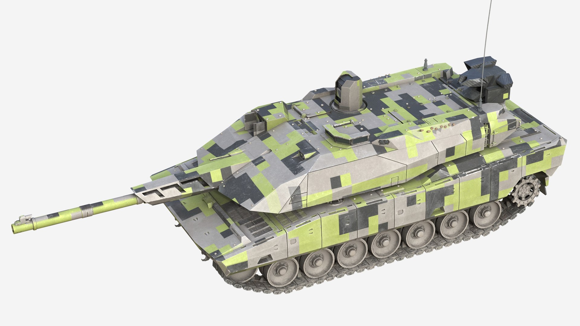 Panther KF51 Main Battle Tank 3D Model - TurboSquid 2268557