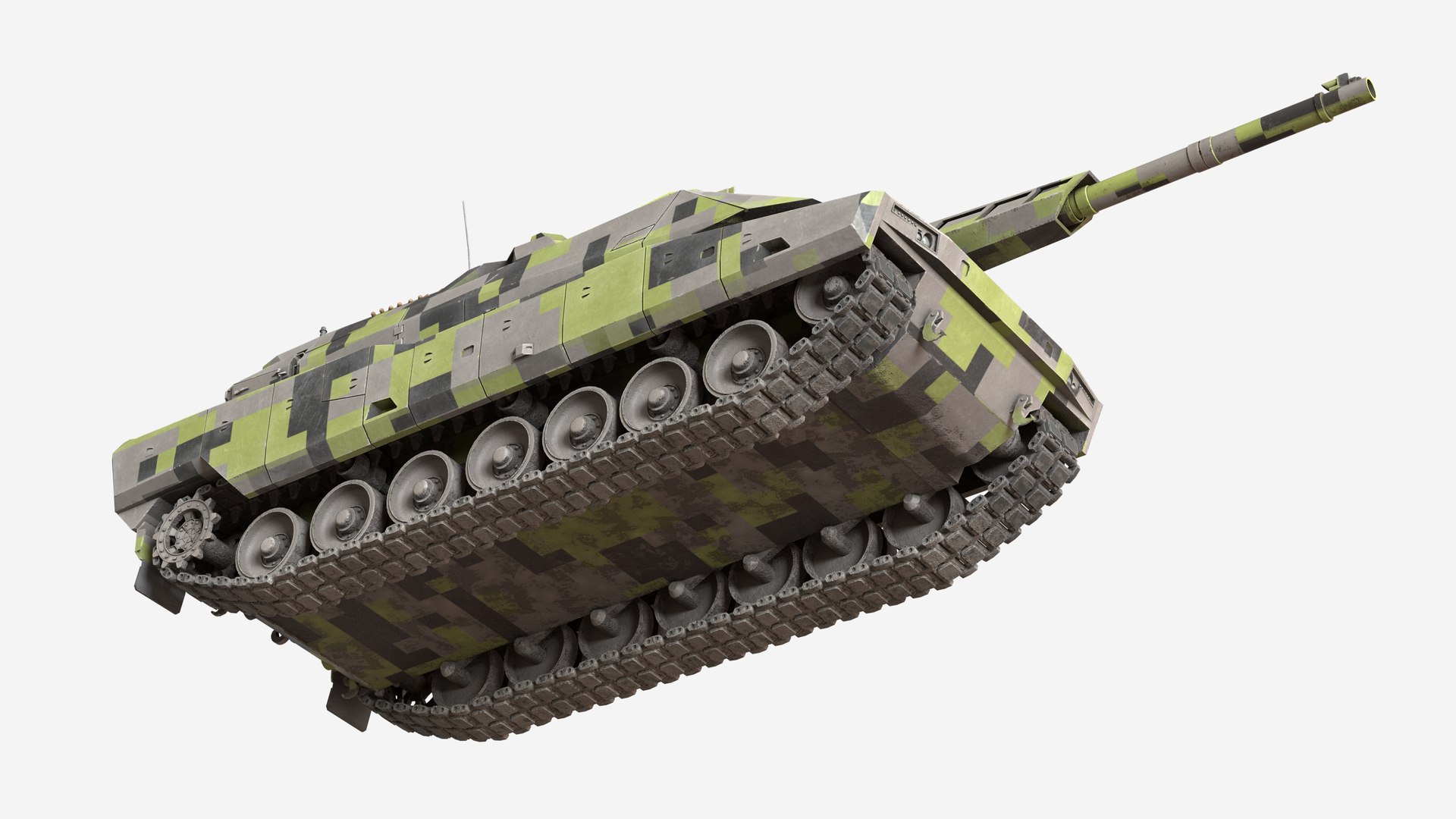 Panther KF51 Main Battle Tank 3D Model - TurboSquid 2268557