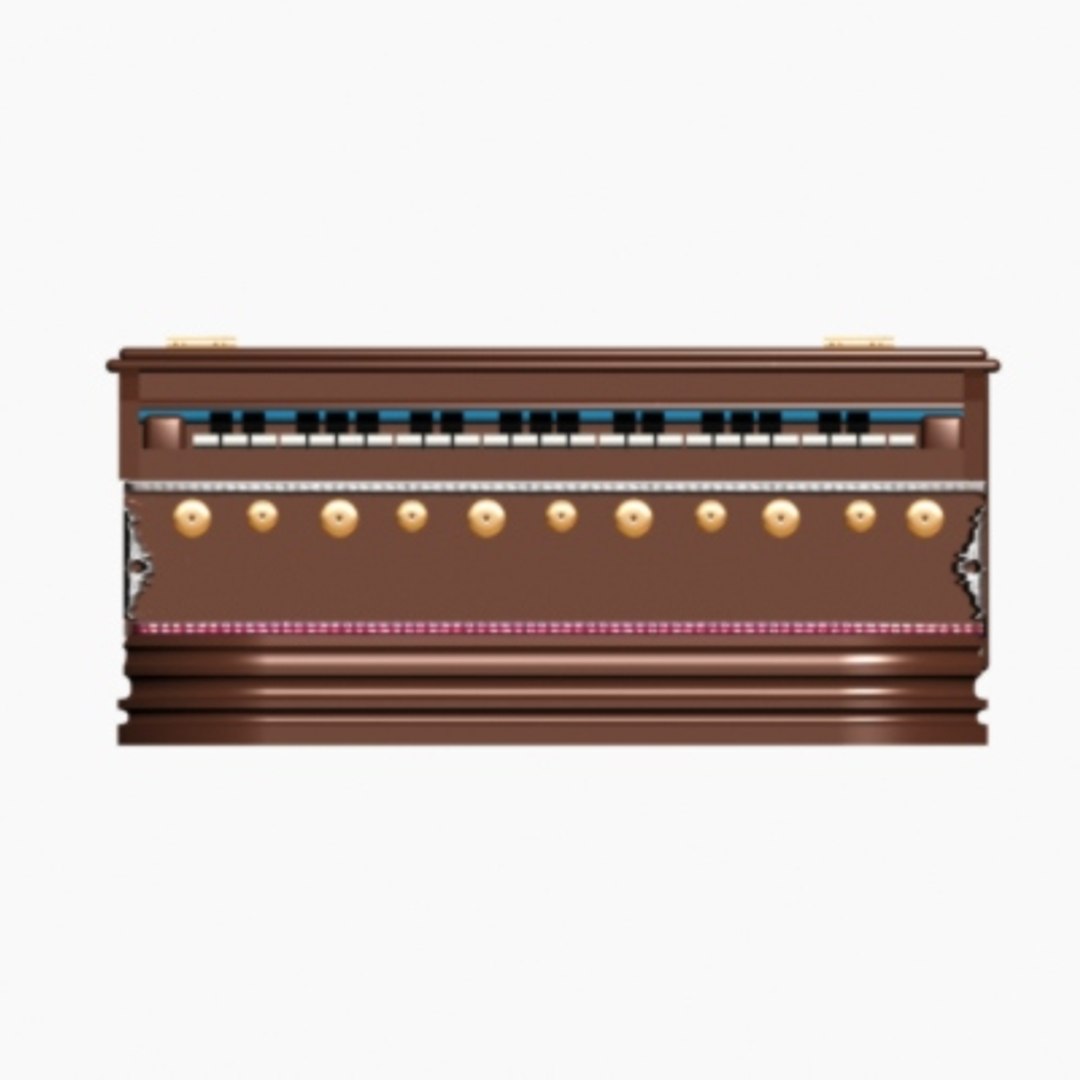 3d Eastern Keyboard Harmonium