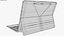 Microsoft Surface Pro 12 inch All Colors Rigged Animated 3D model