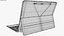 Microsoft Surface Pro 12 inch All Colors Rigged Animated 3D model