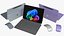 Microsoft Surface Pro 12 inch All Colors Rigged Animated 3D model