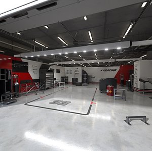 Racing Team Garage  5 Equipped