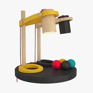 Wooden Desk Lamp 06 model