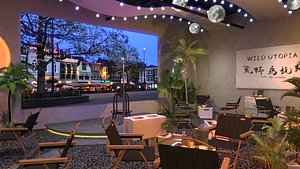 Industrial Style Camping Restaurant  Outdoor Lounge 3D model