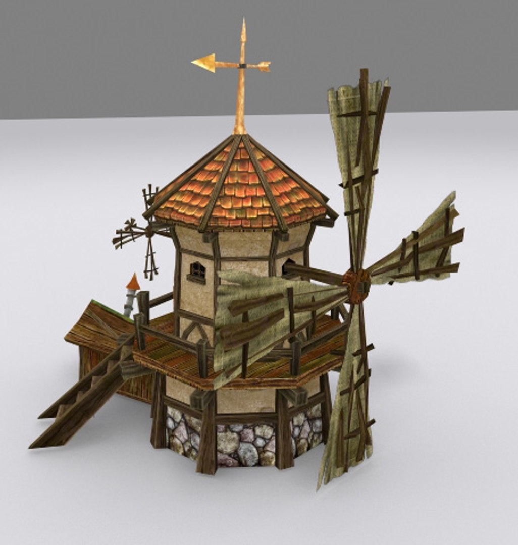 Medieval Fantasy Town Tiny 3d Model