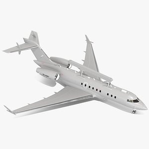Airborne Early Warning and Control SE-RMY Rigged for Maya