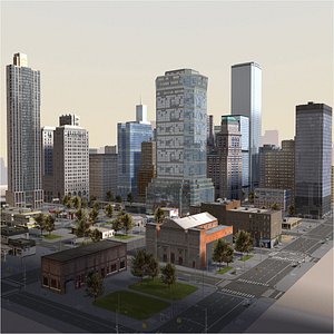 Manhattan Style Block 3D model