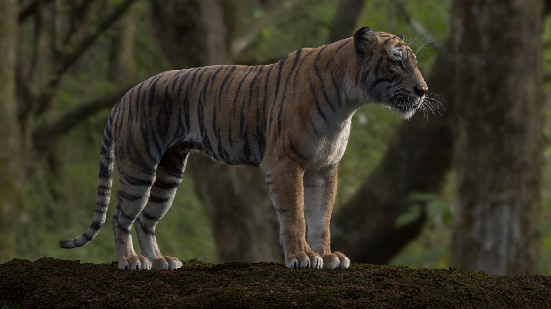 3D TIGGER RIGGED - TurboSquid 2347741
