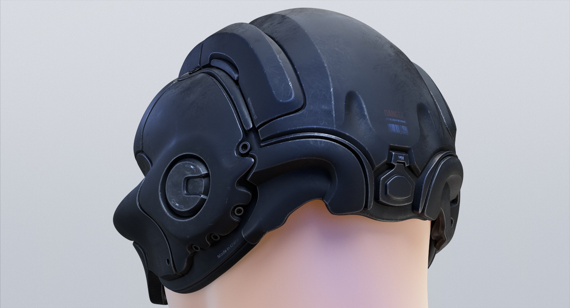 3d Model Sci-fi Helmet 2