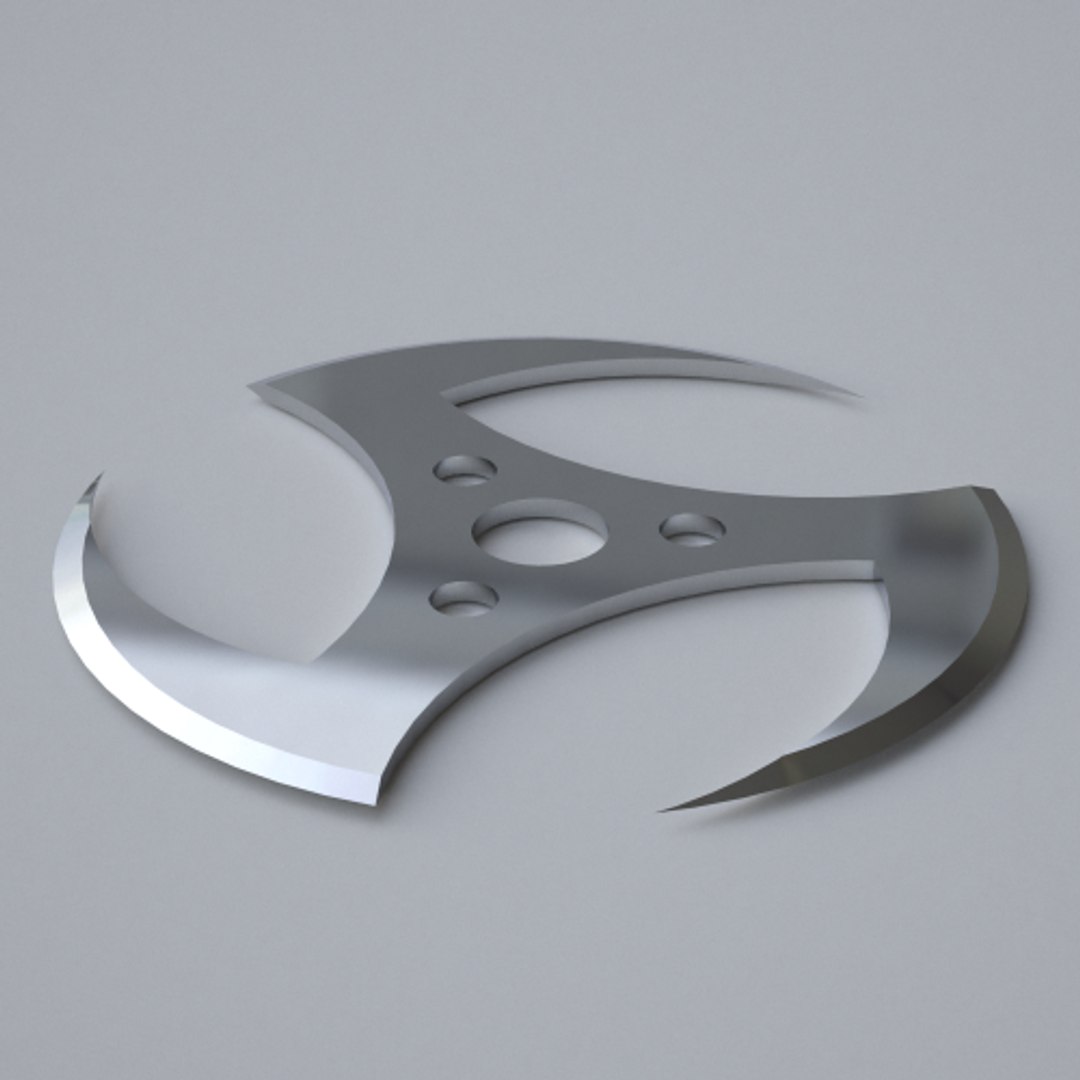 Shuriken Ninja Star Fidget Hand Spinner - 3D Printed