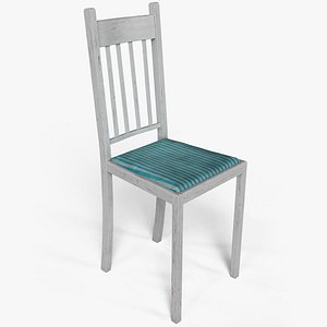 old chair wood 3d model
