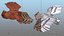 great horned owl flying 3D
