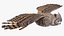 great horned owl flying 3D