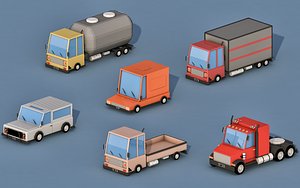 Cartoon Transport Cars