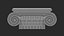 3D Pilaster Capital 002 model