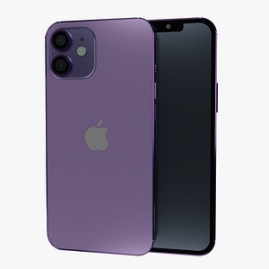 iPhone 12 mini with all colors 3D model