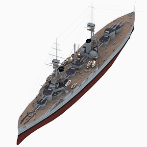 Battleship HMS Agincourt Royal Navy