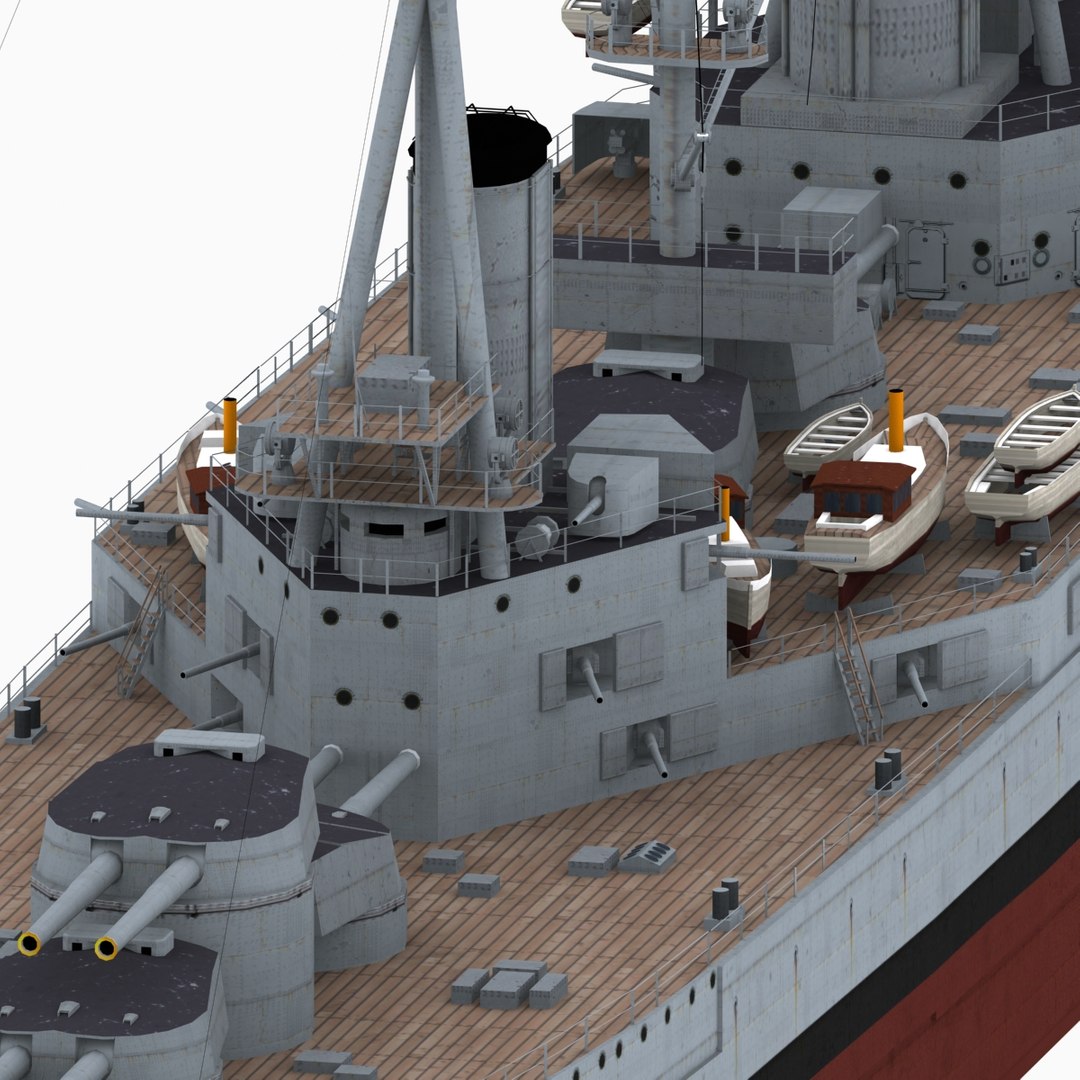 Hms Agincourt Battleship Royal Navy 3D Model | 1146672 | TurboSquid