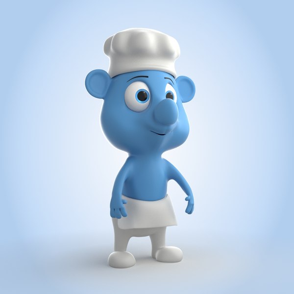 3D Chef Smurf - TurboSquid 2027353