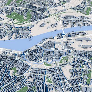 Gothenburg City Sweden 3D model
