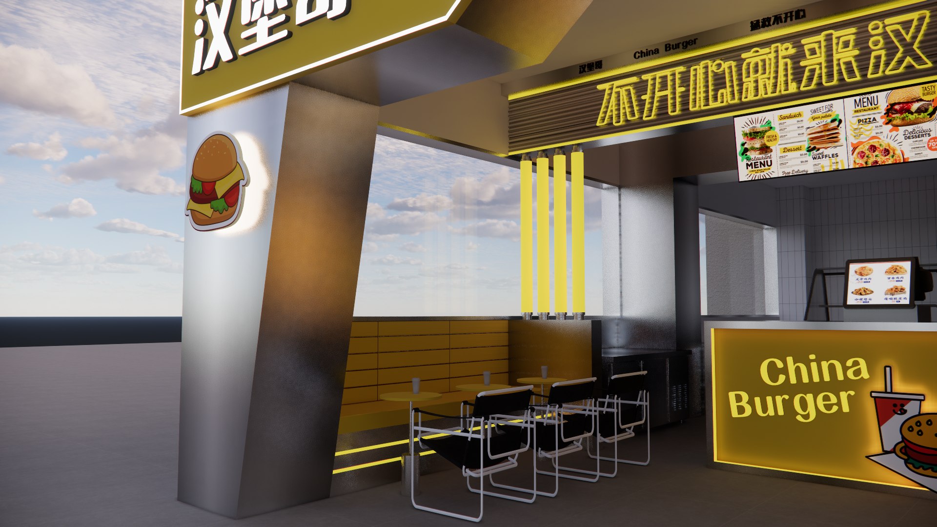 Fast Food Restaurant -A2 model https://p.turbosquid.com/ts-thumb/8U/CFY4EG/Uu/enscape_20250114230005/png/1743602801/1920x1080/fit_q87/01aff94dd933a98bf3619697e4217da9f3198413/enscape_20250114230005.jpg