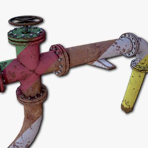 Metal Pipes Pack - 130 low-poly PBR objects