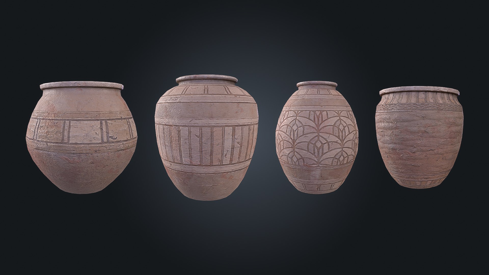 Ancient Egyptian Vessels V1 Pottery Game Ready PBR model https://p.turbosquid.com/ts-thumb/8U/FmReBc/Ke/img_6/jpg/1789153694/1920x1080/fit_q87/4d76698a9136e42f2b034f0deb297add17774414/img_6.jpg