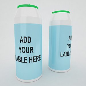 3d model container bottle