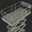 3d engine powered scissor lift model