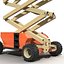 3d engine powered scissor lift model