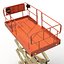 3d engine powered scissor lift model