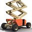 3d engine powered scissor lift model