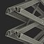 3d engine powered scissor lift model
