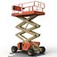 3d engine powered scissor lift model