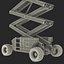 3d engine powered scissor lift model
