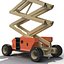 3d engine powered scissor lift model