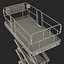 3d engine powered scissor lift model