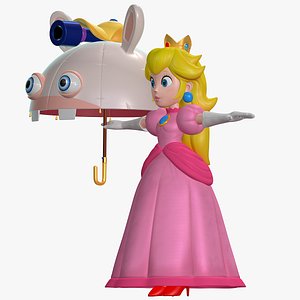 Princess Peach Weapon Character Super Mario Sparks of Hope 3D