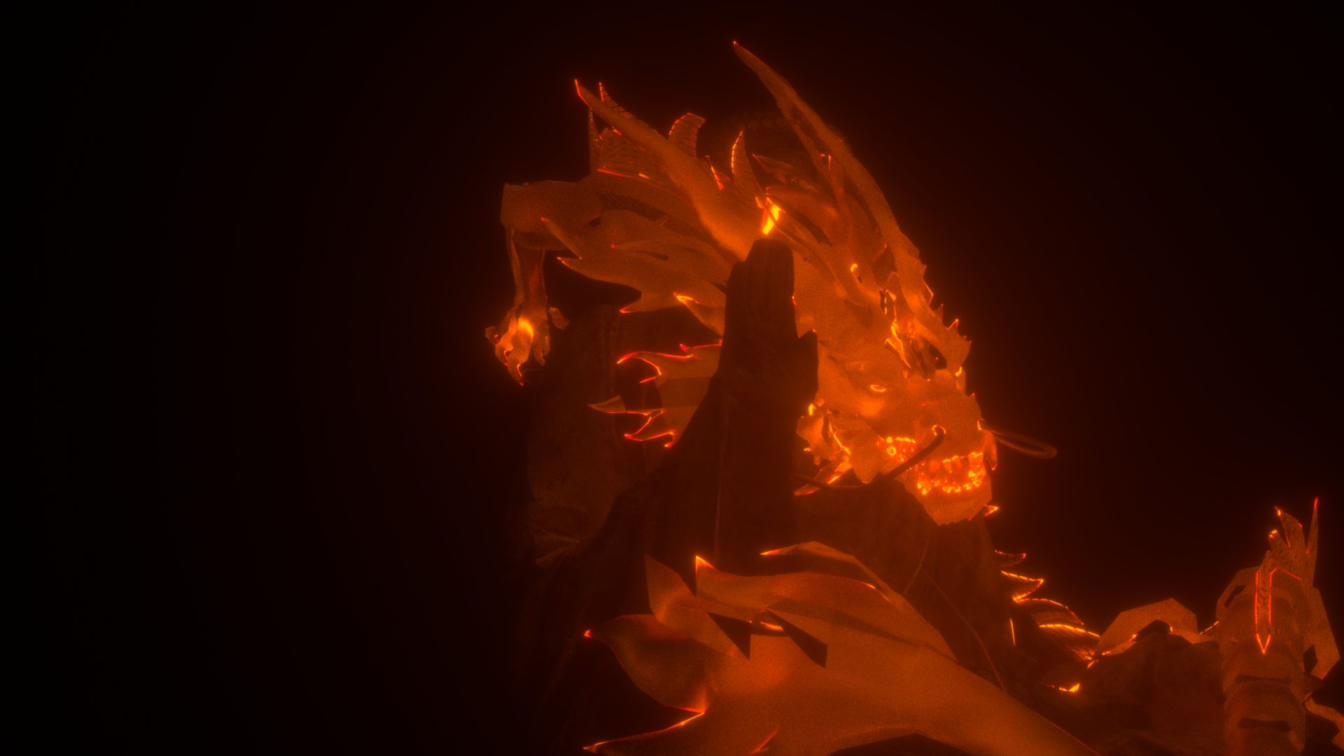 Fire Dragon Rig 3D Model - TurboSquid 2343014