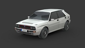 3D model Lancia Delta Integrale 1992